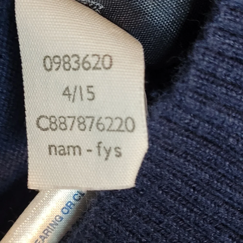 Tommy Hilfiger Navy Button-Up Cardigan Men’s L - Picture 7 of 7
